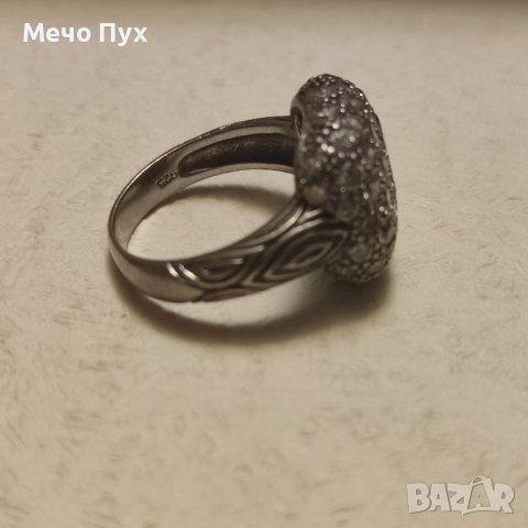 Сребърен пръстен (184), снимка 4 - Пръстени - 43051606