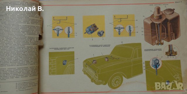 Книга Цветен албум автомобили Москвич 2140/2108 Машиностроение Москва 1981 год на Руски език, снимка 9 - Специализирана литература - 37079835