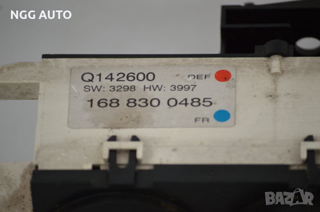 Панел контрол климатик за Mercedes A-Class, W168, 1997-2005г., 168 830 0485, 1688300485, Q142600, снимка 3 - Части - 39762411