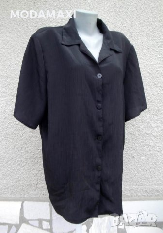4XL Черна риза , снимка 1 - Ризи - 40088265