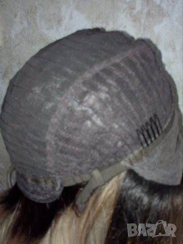 НОВА перука - боб -омбре тъмнокестеняво към платинено русо, снимка 9 - Аксесоари за коса - 36683118