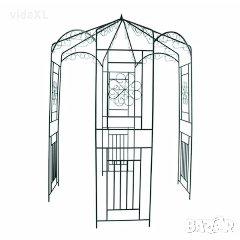 vidaXL Градинска арка, 250 см, тъмнозелена(SKU:40269), снимка 2 - Други - 52539262