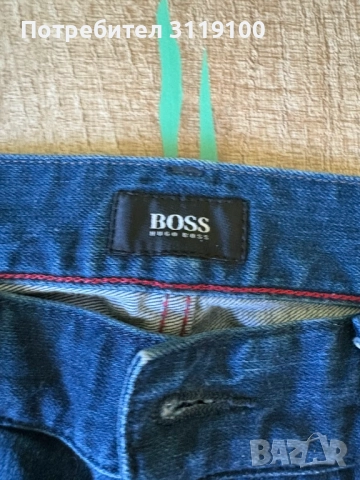 Boss мастилено сини дънкови панталони, снимка 2 - Панталони - 52184149