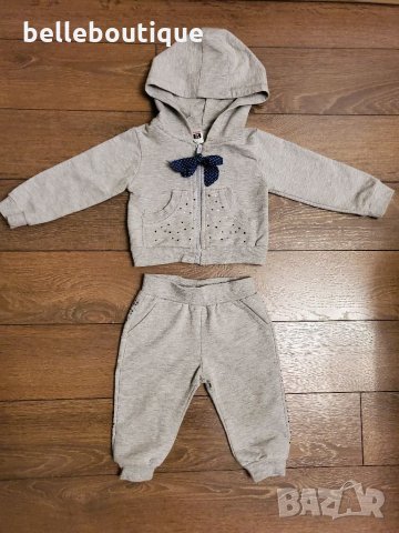 Бебешки анцунг от 3 части за момиченце 9 мес., 74 см. , снимка 2 - Комплекти за бебе - 32412134