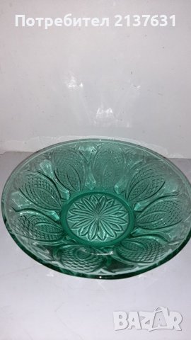 ГОЛЕМИ СТЪКЛЕНИ РЕТРО ФРУКТИЕРИ  - Ф 25 , Ф 26 ,Ф 28см, снимка 4 - Други - 36751290