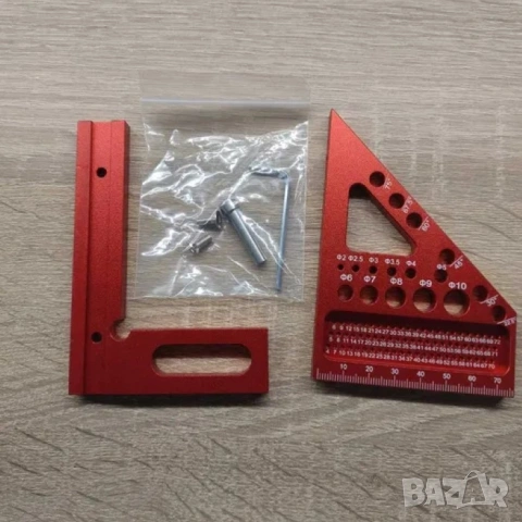 3D Алуминиев ъгъл, триъгълник за дървообработване, снимка 10 - Други инструменти - 53405204