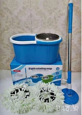 🔥 Spin Mop 360 – Супер Почистване Без Усилие! 🔄🧼 