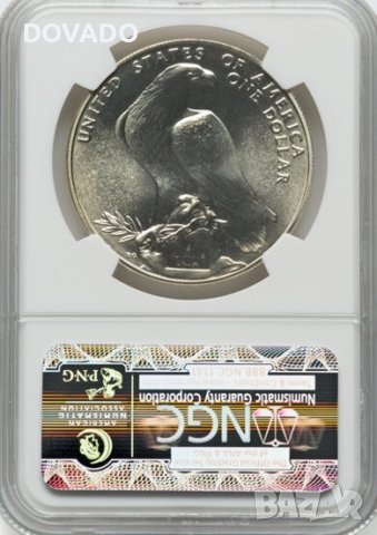 1984-P Olympics S$1 - NGC MS 70 - САЩ Възпоменалтена Монета Долар, снимка 2 - Нумизматика и бонистика - 43773158