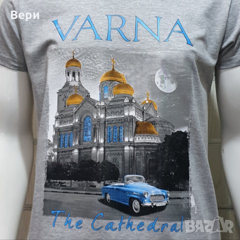 Нова мъжка тениска с трансферен печат Варна Катедрала , снимка 6 - Тениски - 27887358