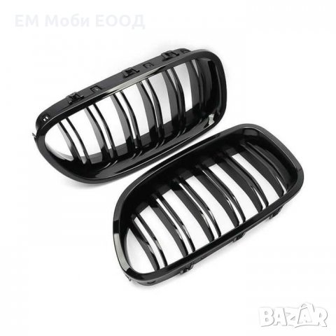 Решетки Бъбреци за БМВ BMW 5 серия F10 F11 2010+ Черен Гланц Двойни, снимка 9 - Аксесоари и консумативи - 32874881