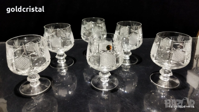 кристални чаши , снимка 8 - Антикварни и старинни предмети - 29364094