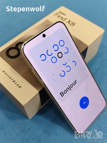 Нов Oppo Find X8 12/256 бял - 6.59";3x50mpx Hasselblad;Dimensity 9400