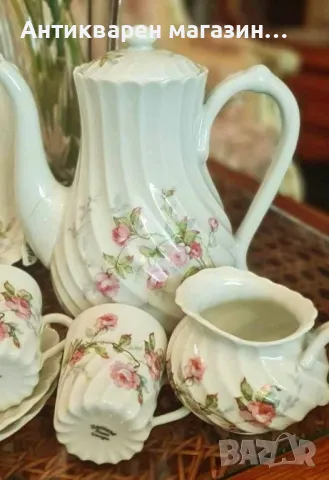 Колекционерски сервиз за кафе  - модел - TORSE PINK FLOWERS  от HAVILAND Limoges. , снимка 2 - Сервизи - 49983192