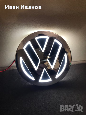 Продавам светеща емблема за Volkswagen 110 мм. НОВА, снимка 4 - Аксесоари и консумативи - 44862927