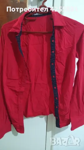 Червена риза, снимка 2 - Ризи - 47903375