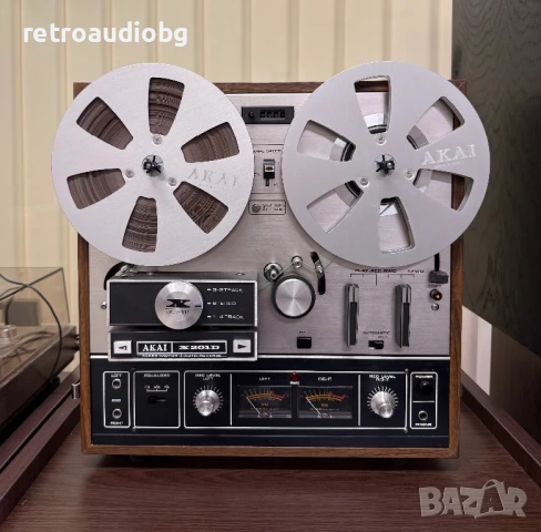 🔊Колекционерски ретро ролков триглав магнетофон AKAI X-201D - магазинно състояние🔊, снимка 5 - Декове - 50612647