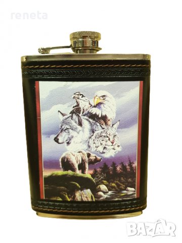 Манерка Ahelos, За алкохол, Еко кожа/Метал, снимка 1