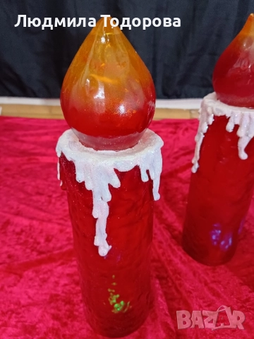 Коледна украса, големи светещи фигури