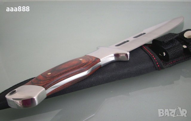 Ловен нож COLUMBIA A02 USA SABER (Jin Lang) с кания, снимка 3 - Ножове - 44016608