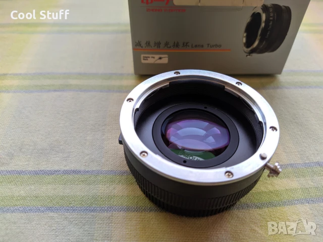Адаптер ZhongYi Mitakon Lens Turbo II Canon EF lens to SONY E , снимка 3 - Обективи и филтри - 51004409