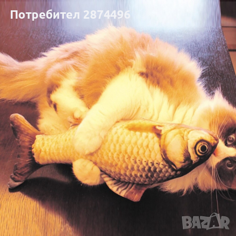 3117 Котешка играчка - плюшена риба, снимка 7 - За котки - 36398661