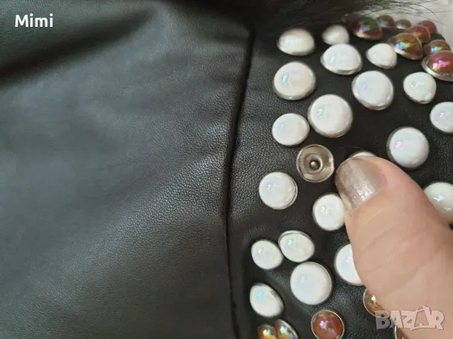 Кожен елек с естествен косъм, снимка 12 - Други - 47282337