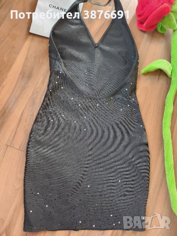 Луксозна рокля с камъни и гол гръб, снимка 3 - Рокли - 43036965