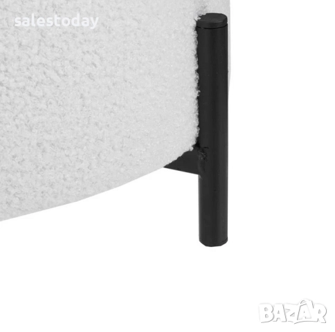 Табуретка с метални крачета, 40см, снимка 2 - Дивани и мека мебел - 52659511