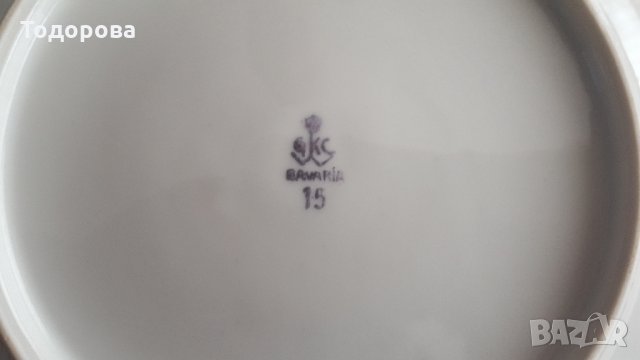 Комплект порцеланови чинии- Бавария - 6 броя.Отлично състояние., снимка 4 - Антикварни и старинни предмети - 33048164