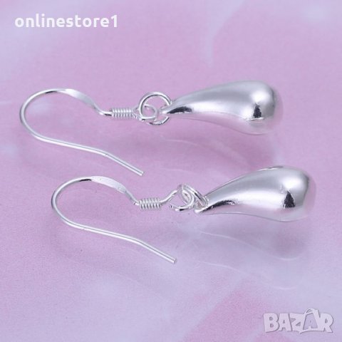 Сребърни Обеци - Йогло - 925 печат сребро BH318, снимка 3 - Обеци - 28839747