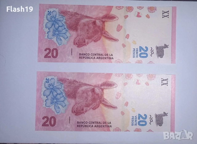 Аржентина 20 песо 2017-2020 UNC