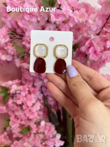 Обеци LFS Eternal Elegance Red , снимка 3 - Обеци - 50328398