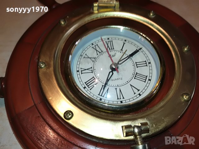 ANTIQUE-FRANCE-КОРАБЕН РУЛ ЧАСОВНИК 2610221344L, снимка 4 - Антикварни и старинни предмети - 38459008
