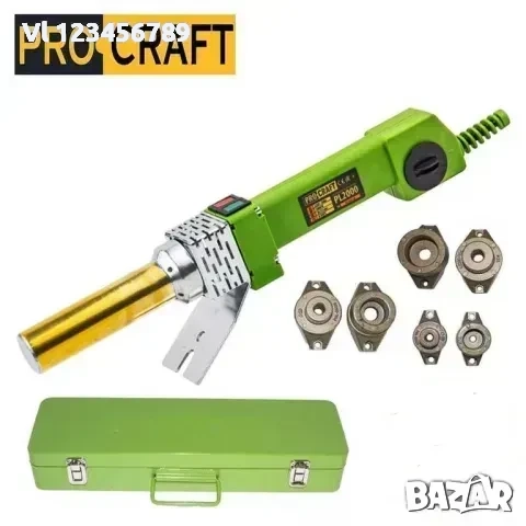 Поялник за полипропилен PROCRAFT PL2000, 800 W, 16-32 мм, 300°С, снимка 4 - Поялници и запояване - 52258051