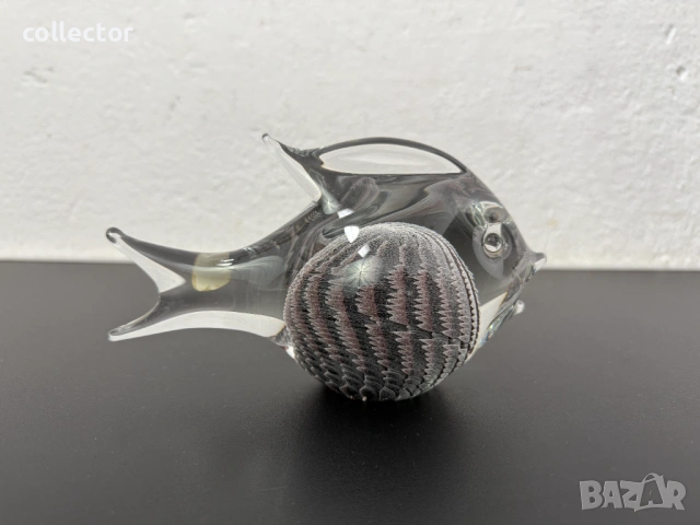 Шведска ръчно изработена фигура на риба - FM Konstglas  , снимка 6 - Колекции - 53095755