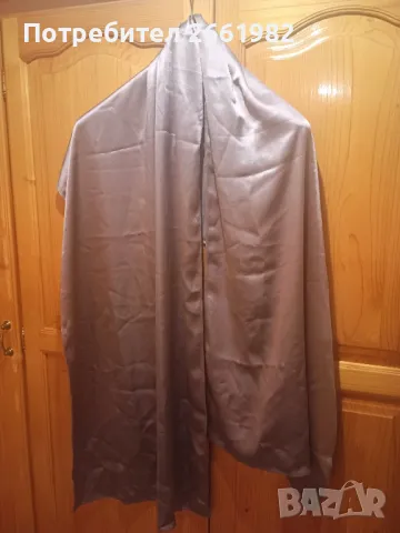 Сатенен лилав шал / наметка, снимка 1