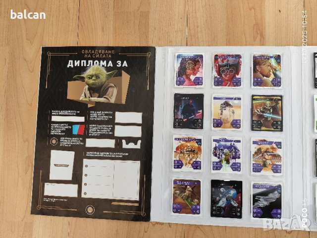 Пълен албум с карти Star wars, снимка 3 - Колекции - 52104857