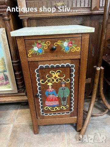 Старо холандско рисувано шкафче / шкаф / мебел. №3995, снимка 1 - Антикварни и старинни предмети - 40730175