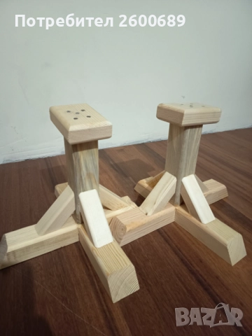 Дървени стойки за баланс – йога, гимнастика, акробатика, снимка 2 - Спортна екипировка - 52812290