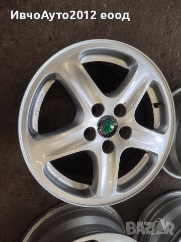 Алуминиеви джанти 15 skoda fabia roomster rapid, снимка 6 - Гуми и джанти - 52375584