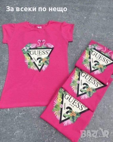 Дамска тениска Guess 👚 Дамска блуза с къс ръкав Гес - Различни цветове, снимка 2 - Тениски - 43695273
