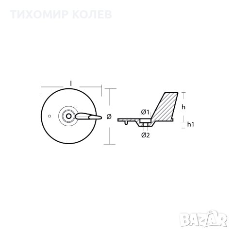 АНОД/КОМПЛЕКТ АНОД HONDA 40/50, снимка 5 - Воден транспорт - 43268669