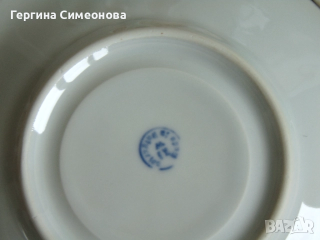 Два лота стар български порцелан, снимка 5 - Чинии - 52641923