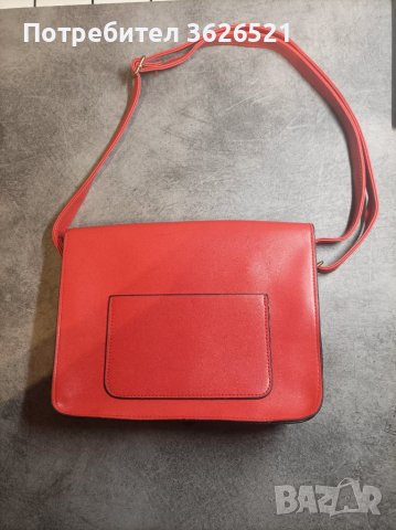Червена ежедневна дамска чанта, снимка 2 - Чанти - 40115101
