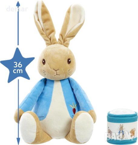 Peter Rabbit - мека играчка с класически герои със звездно нощно небе, снимка 3 - Плюшени играчки - 43581495