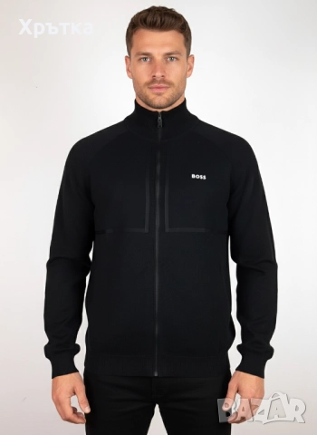 Hugo Boss - Оригинална мъжка жилетка с цип размер L, снимка 1