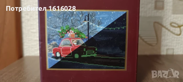 Нов Коледен диамантен гоблен със светещи елементи в тъмното., снимка 4 - Гоблени - 50665415