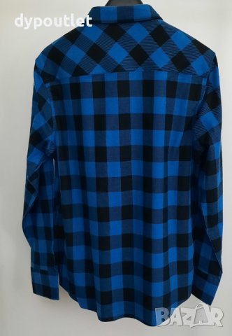 Мъжка памучна риза каре Brave soul, размери - M и L.            , снимка 2 - Ризи - 39268444
