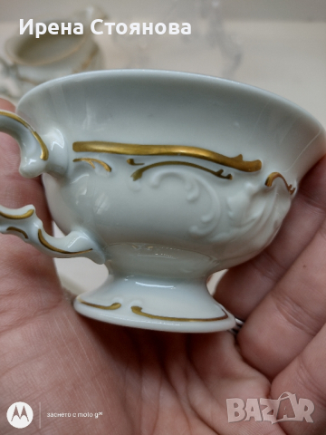 Сервиз за кафе Krister Porzellan-Manufaktur A.G. (1920 until 1952) (KPM), снимка 9 - Сервизи - 44855592