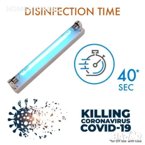 UVC лампи за сигурна и доказана дезинфекция,Пълна дезинфекция за 30 минути!, снимка 4 - Соларни лампи - 53122502